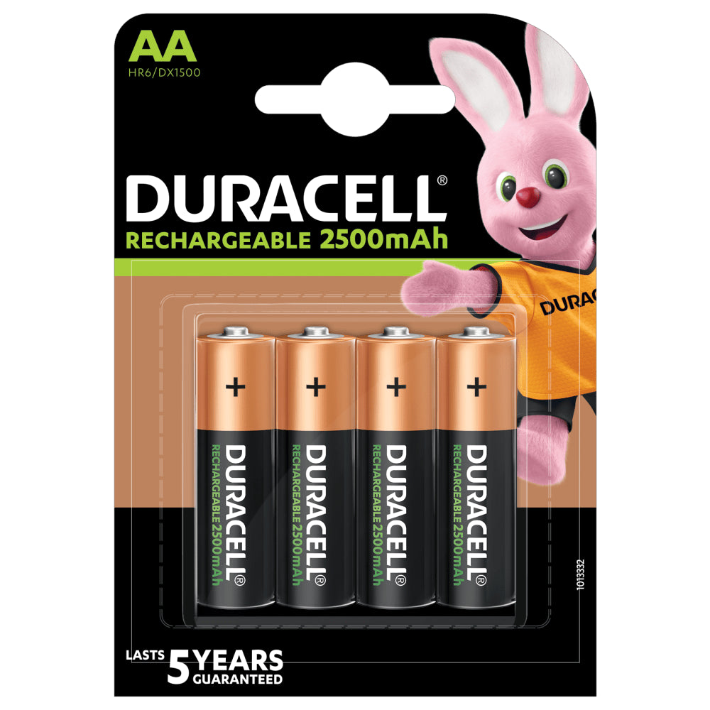 Duracell 1.2V 2500mAh AA Cell Stay Charged NiMH (Pack Of 4)