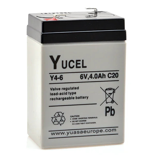 Yuasa Yucel 6V 4Ah SLA (Y4-6)