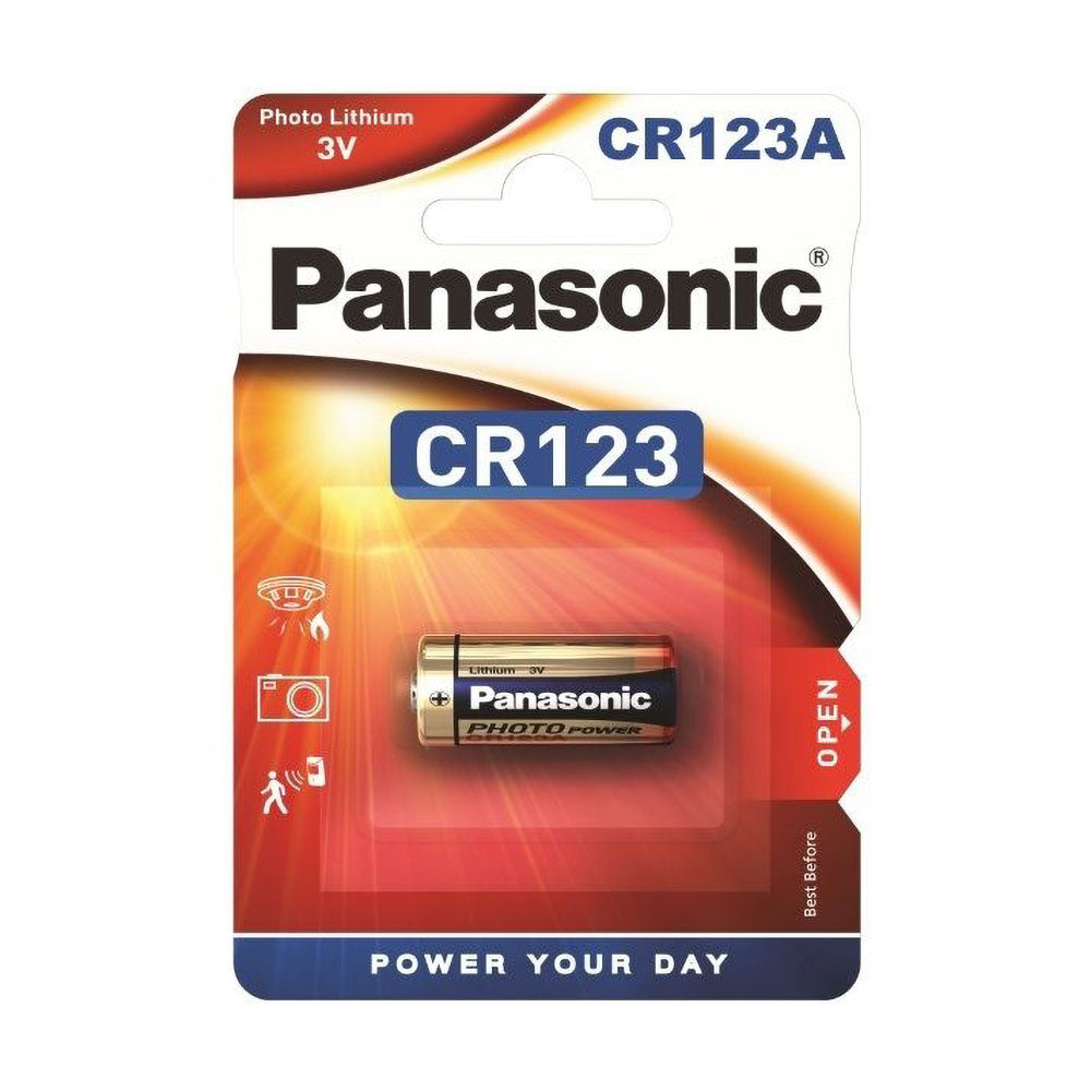 Panasonic CR123A 3V Photo Power Lithium Battery