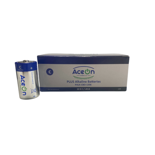 AceOn Plus Alkaline Battery - C 1.5V | 10 Pack