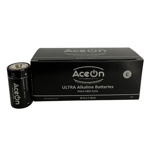 AceOn Ultra 1.5V LR14 C Cell Alkaline (Box Of 10)