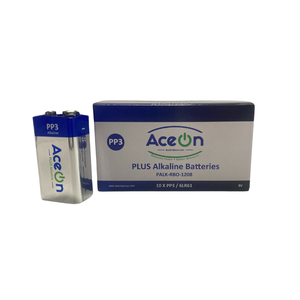 AceOn Plus Alkaline Battery - PP3 9V | 10 Pack – AceOn Battery Store