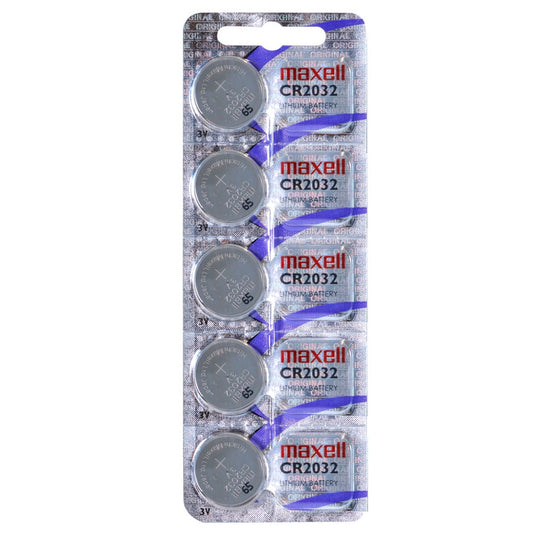 Maxell 3V CR2032 Cell Lithium Coin Li-Mn02 Blister Of 5