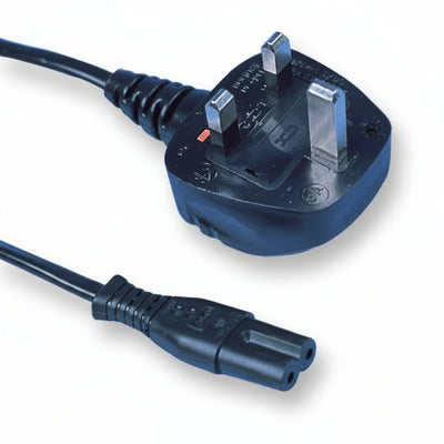 PRO ELEC PE01077 Plug to 'Figure-8' (C7) Type Mains Lead
