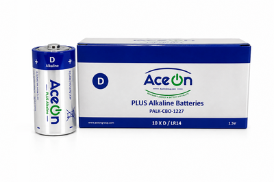 AceOn Plus Alkaline Battery - D 1.5V  | 10 Pack