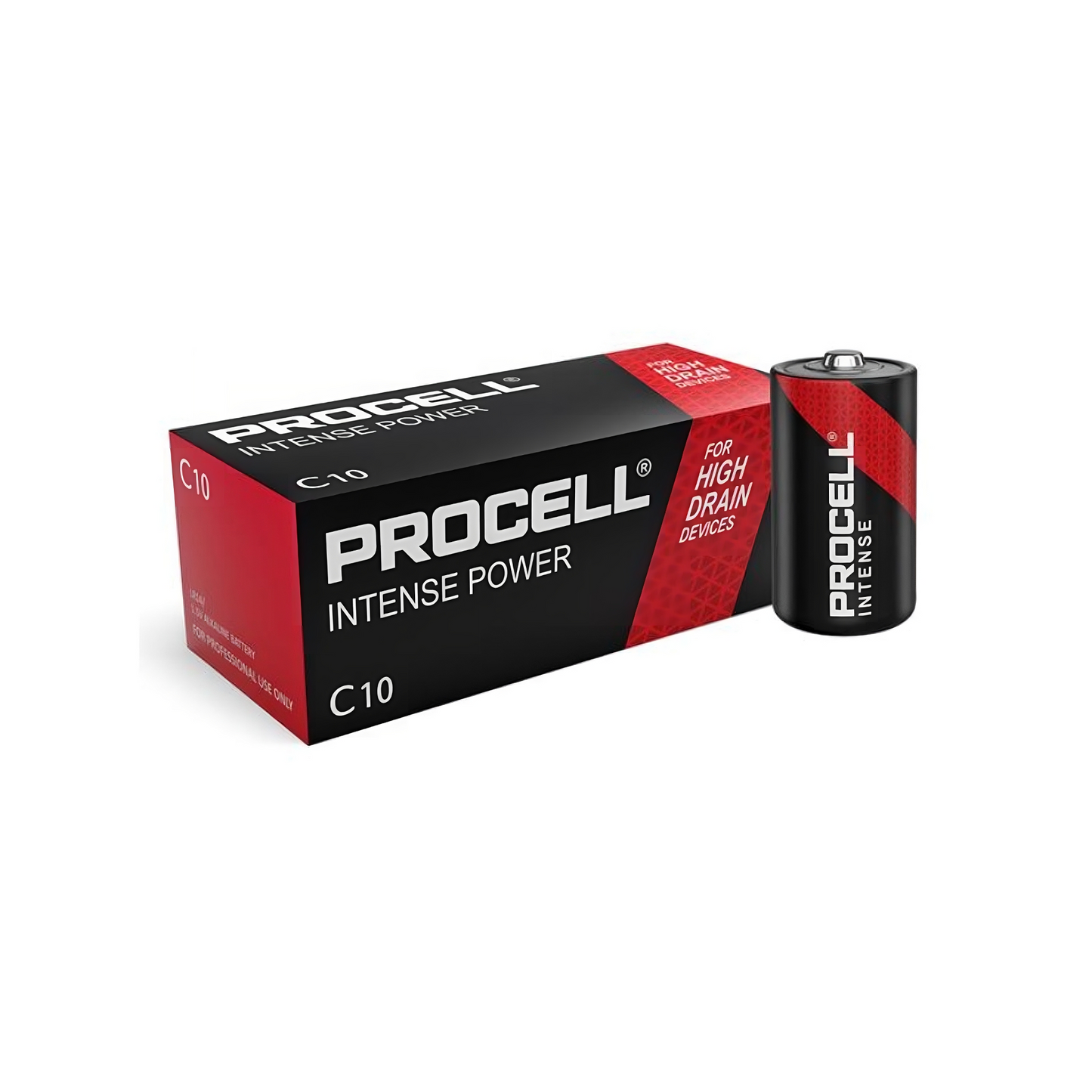 Procell Alkaline Intense Power C, 1.5V | 10 Pack