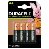 Duracell 1.2V 2500mAh AA Cell Stay Charged NiMH (Pack Of 4)