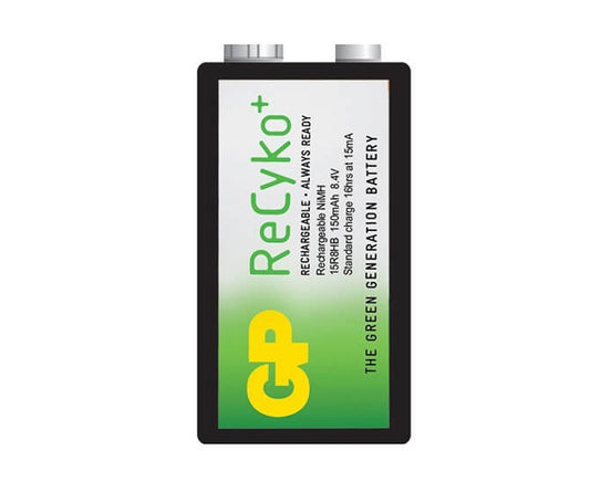 GP Recyko 8.4V 155mAh PP3 NIMH Blister Of 1