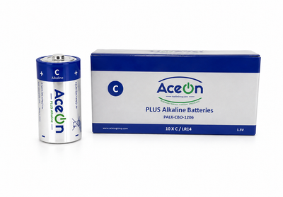 AceOn Plus Alkaline Battery - C 1.5V | 10 Pack