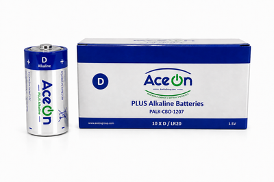 AceOn Plus Alkaline Battery - D 1.5V  | 10 Pack