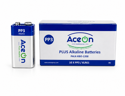 AceOn Plus Alkaline Battery - PP3 9V | 10 Pack