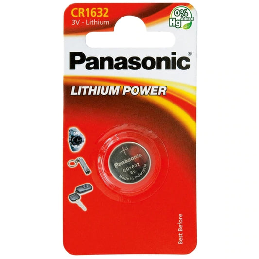 Panasonic 3V CR1632 CELL LITHIUM COIN Li-Mn02