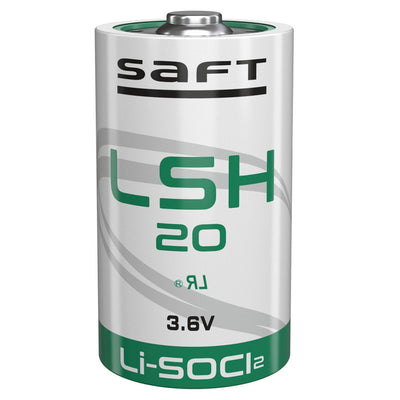 Saft 3.6V 13Ah Spiral D Cell Li-SOCl2 (LSH20)