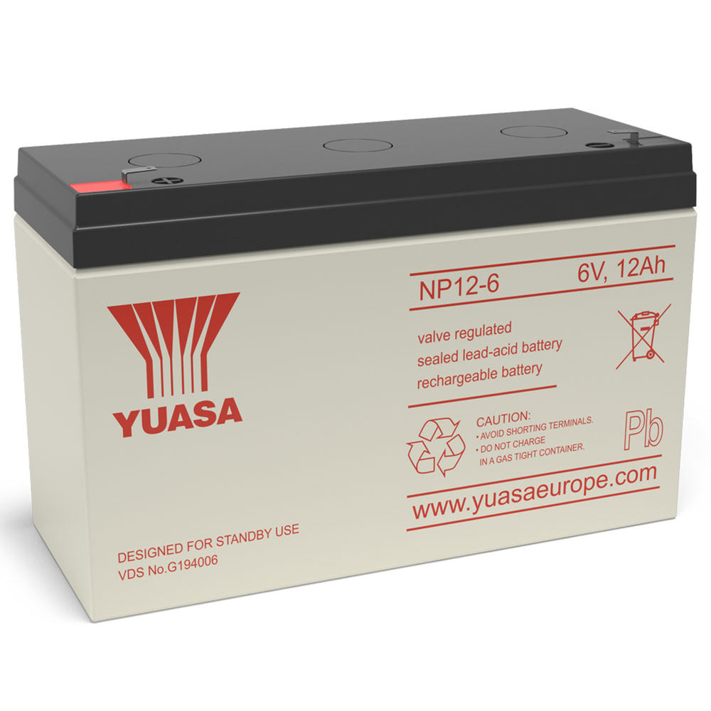 Yuasa NP12-6 VRLA Sealed Lead Acid Battery