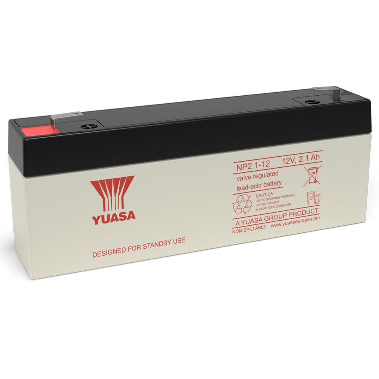 Yuasa NP2.1-12 VRLA Sealed Lead Acid Battery