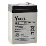 Yuasa Yucel 6V 4Ah SLA (Y4-6)