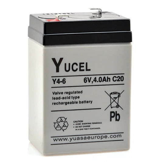 Yuasa Yucel 6V 4Ah SLA (Y4-6)