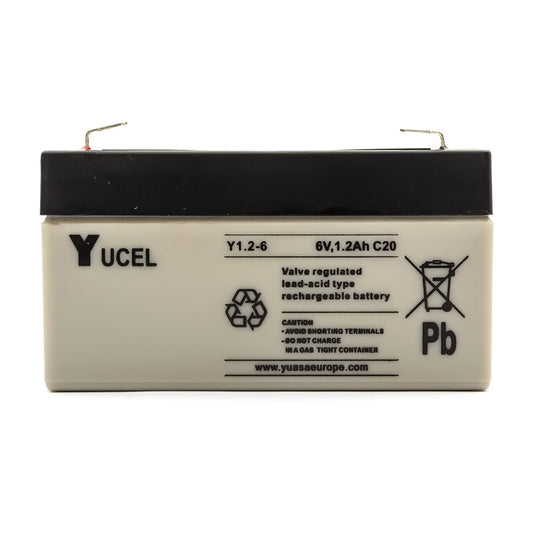 Yuasa Yucel 6V 1.2Ah SLA (Y1.2-6)