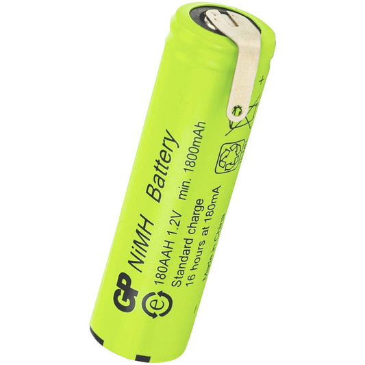 GP 1.2V 1800mAH AA Cell NIMH (180AAH) Flat Top