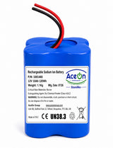 AceOn StamiNa+ 4S1P 12V 10Ah sodium-ion battery pack (compact cube)